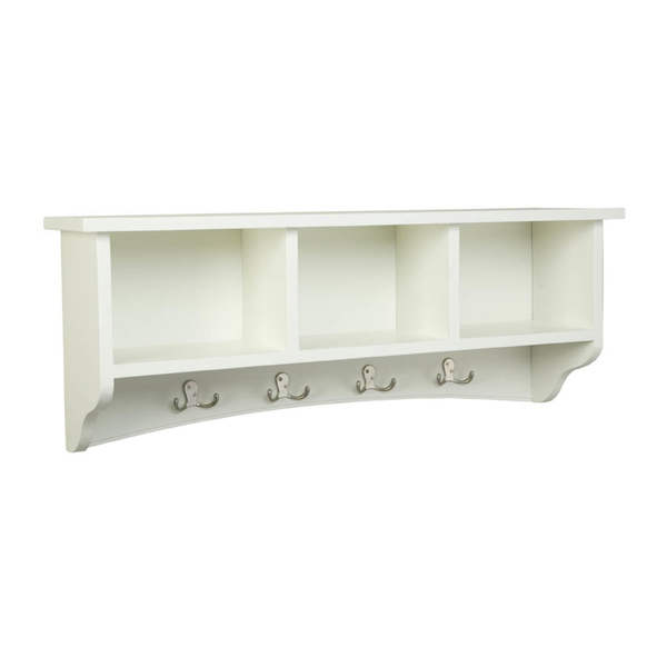 Alaterre Furniture Shaker Cottage Storage Coat Hook, Ivory ASCA04IV